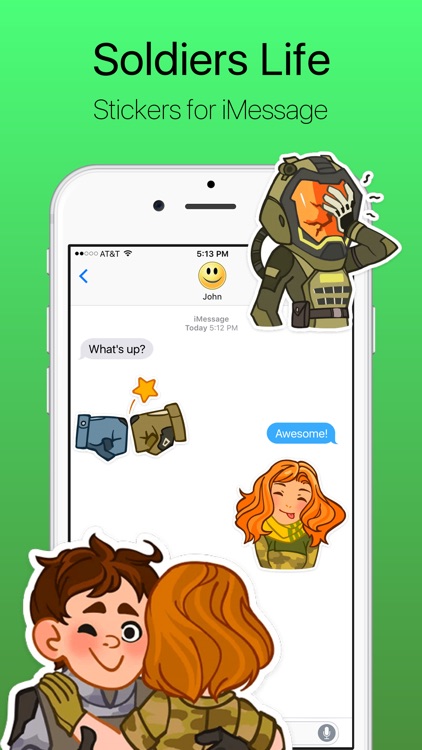Heroic Soldiers Life Stickers