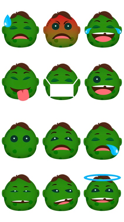 Zombie Emoji - Scary Dead Stickers