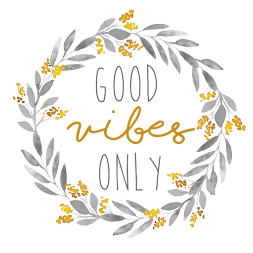 Good Vibes Watercolor Messages Stickers icon