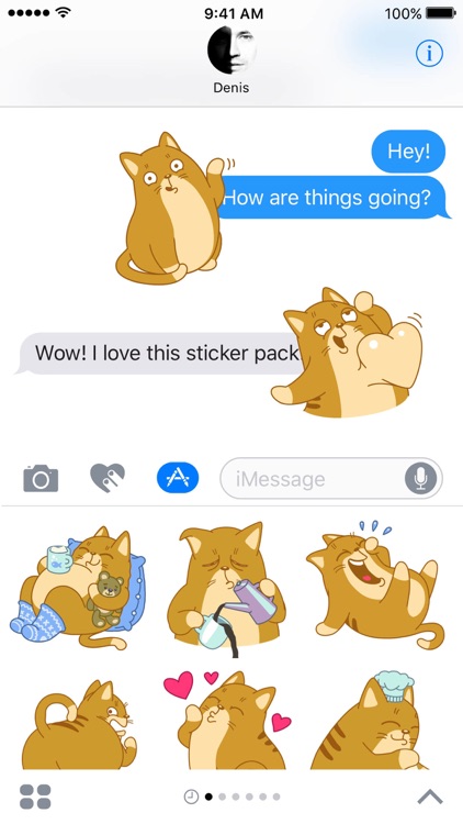 Teodor The Cat – Stickers and Emoji Keyboard screenshot-3