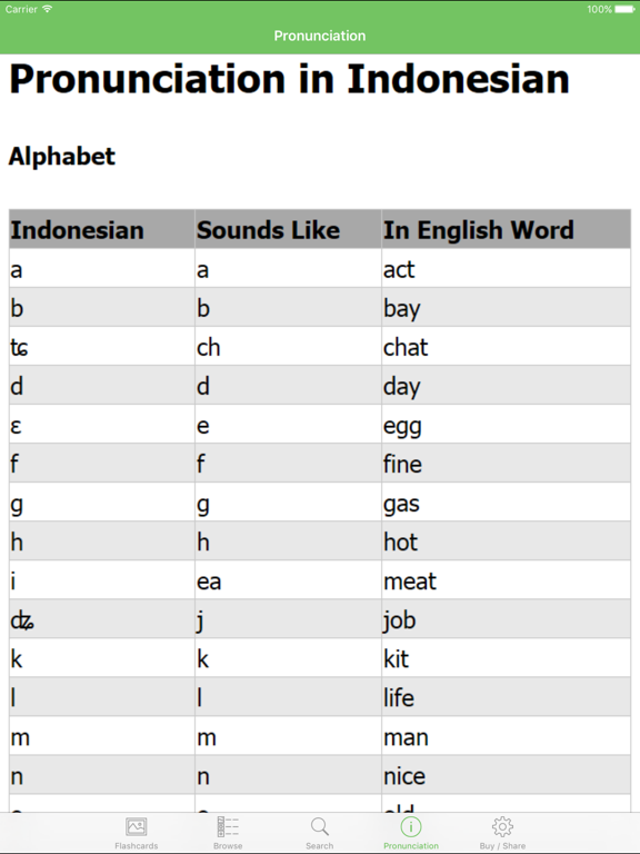Screenshot #5 pour Indonesian Flashcards with Pictures Lite