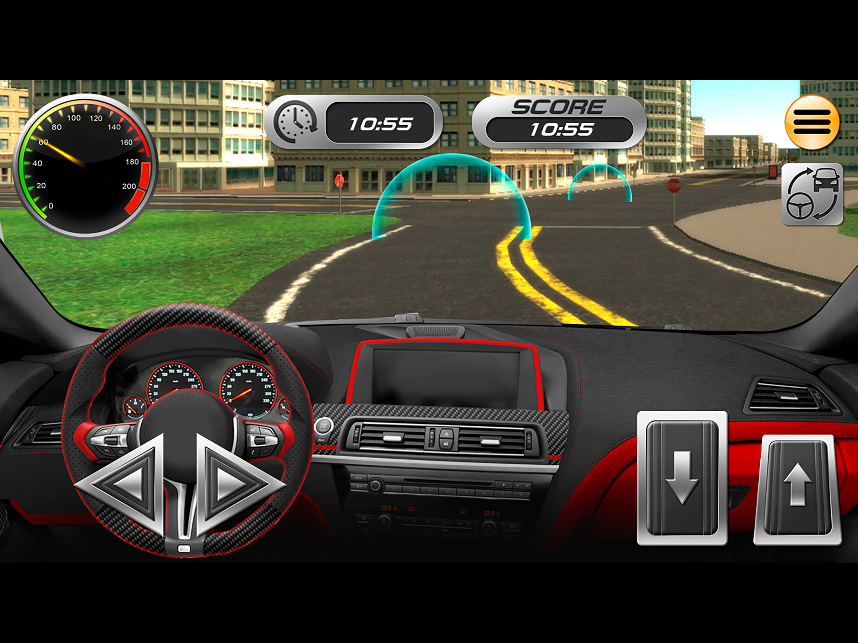 Driving 3D Sport Car in City