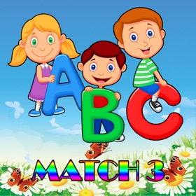 스크린샷 (3) ABC Match 3 Puzzle - ABC Drag Drop Line Game