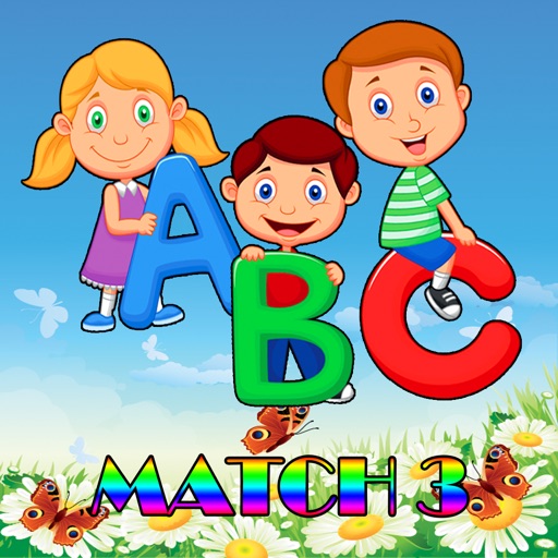 ABC Match 3 Puzzle - ABC Drag Drop Line Game icon