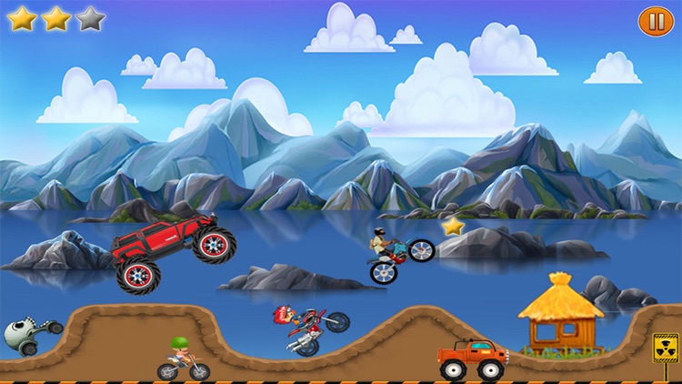 Hill Climb Racing : 4 Stages - Super Hero Game