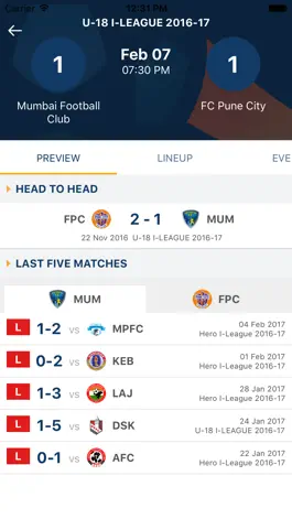 Game screenshot I-League Official apk