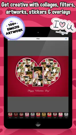 Game screenshot Valentine's Day Collage Frames! Love Photo Editor hack