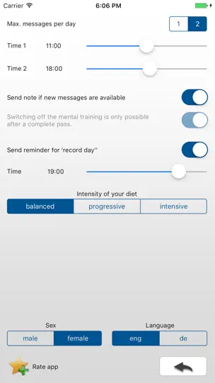 Captura de pantalla de GET SLIM STAY SLIM Lite en iPhone 4