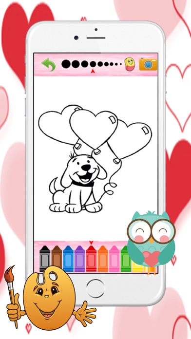 Kids Coloring Book with valentine daysのおすすめ画像2
