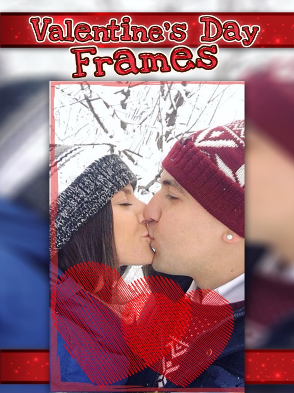 Valentine's Day Photo Frames – Free Sticker Camera iPad screenshot 4 - Photo & Video app