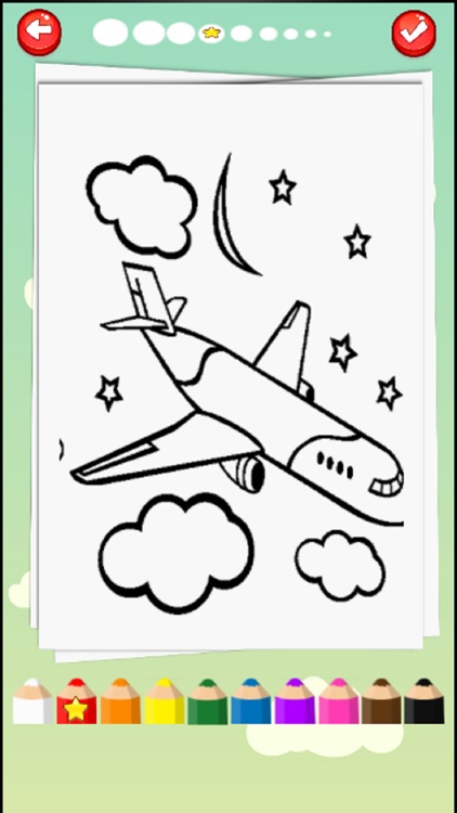 AeroPlane Coloring Book for Kids Preschool Toddler