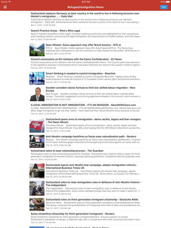 Swiss News English & Radio - Switzerland Today iPad screenshot 5 - News app
