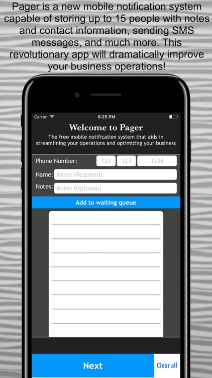 Pager - Notification System