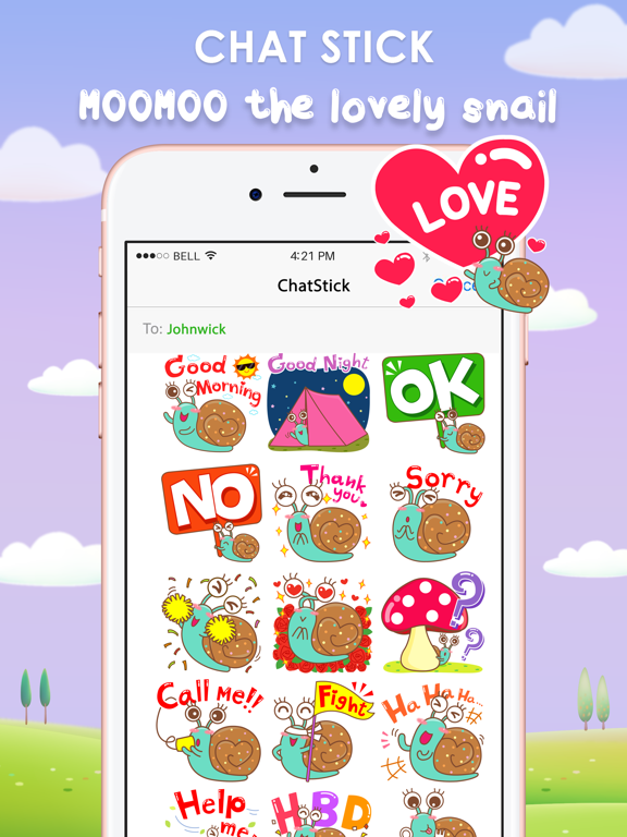 Screenshot #4 pour MOOMOO สติกเกอร์ สำหรับ iMessage
