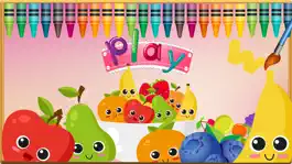 Game screenshot Fruit Vocab & Paint Game - The artstudio for kids mod apk