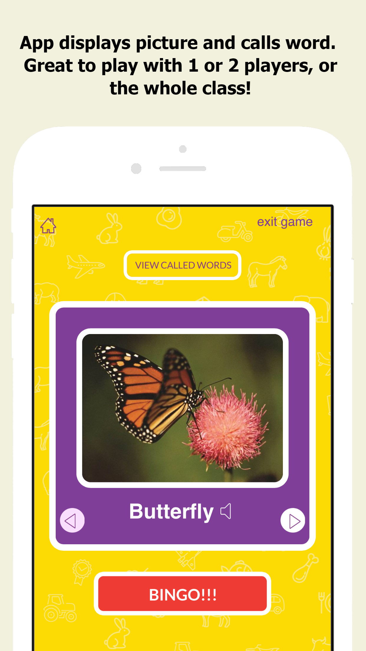 Picture Recognition Bingo Caller's App