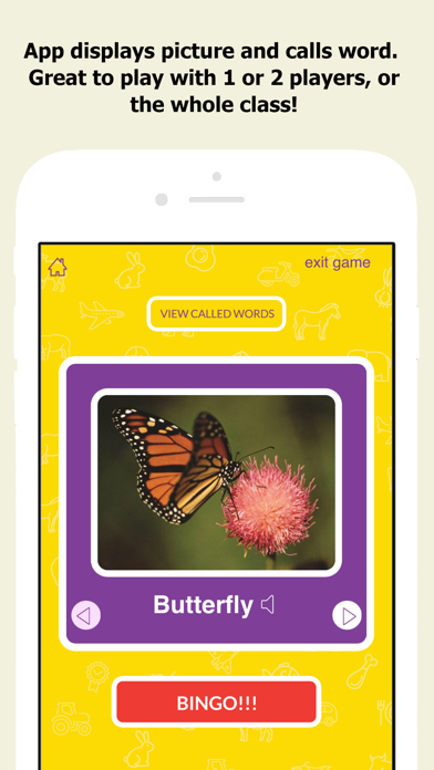 Picture Recognition Bingo Caller's App screenshot