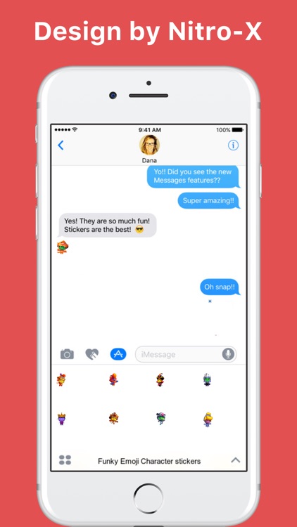 Funky Emoji Character stickers by Nitro-X