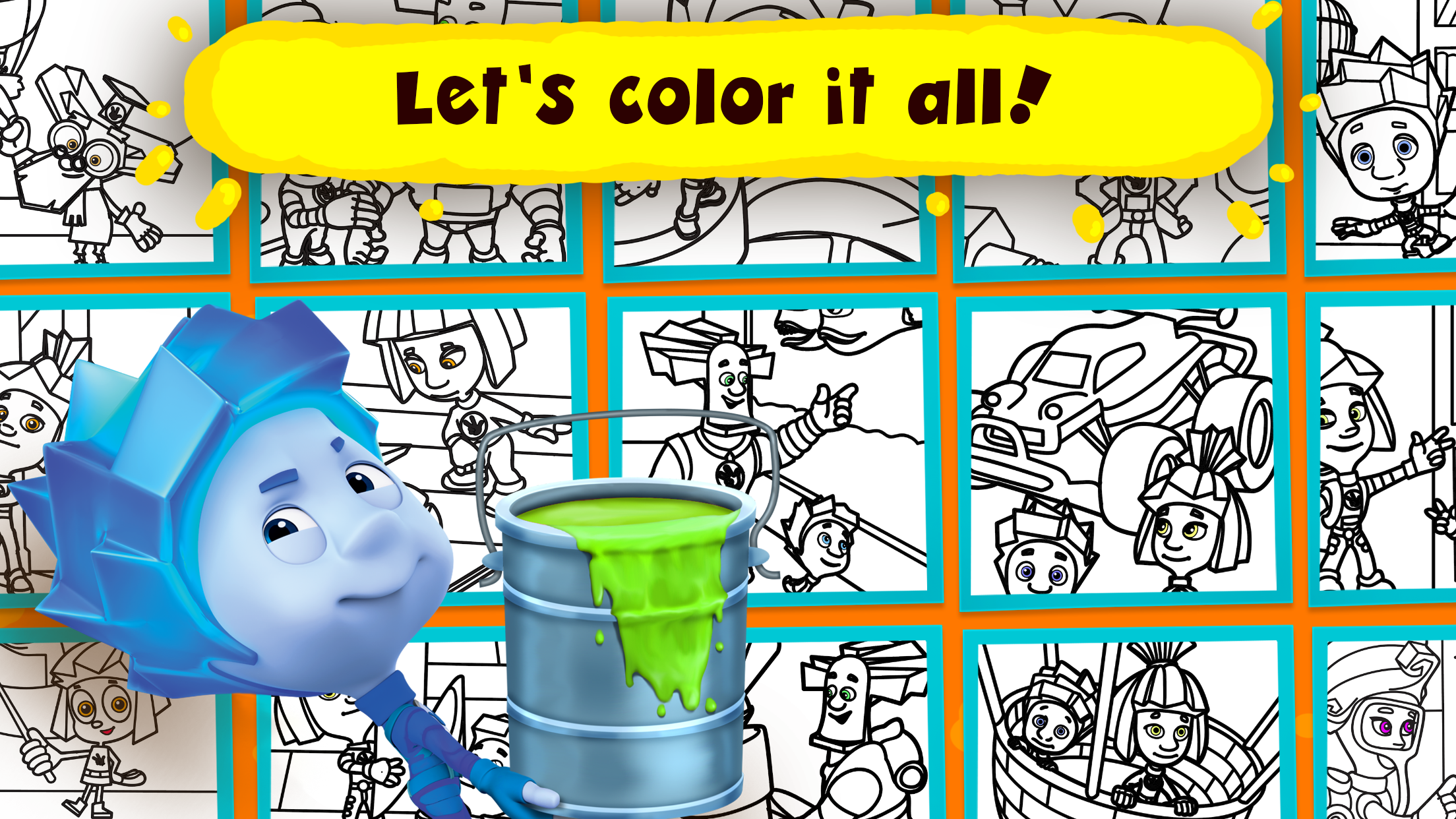 Fixies Toddler Coloring Pages