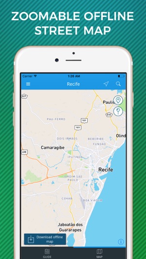 Recife Travel Guide with Offline Street Map(圖3)-速報App