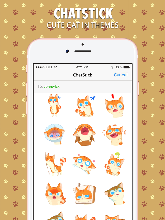 Screenshot #4 pour Cute Cat สติกเกอร์ สำหรับ iMessage