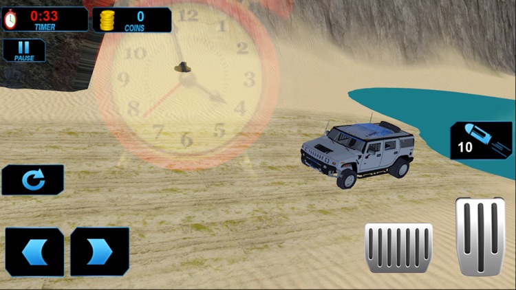 Xtreme Beach Stunt: Offroad Hummer Track screenshot-3