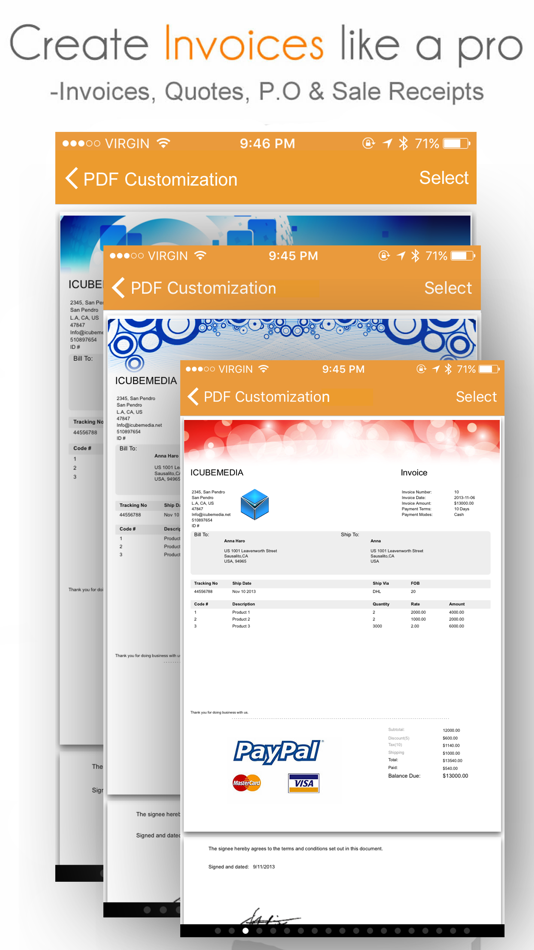 #1. Invoice Manager: Create, Send Invoice and Estimate (iOS) Podle: iCubemedia Inc.