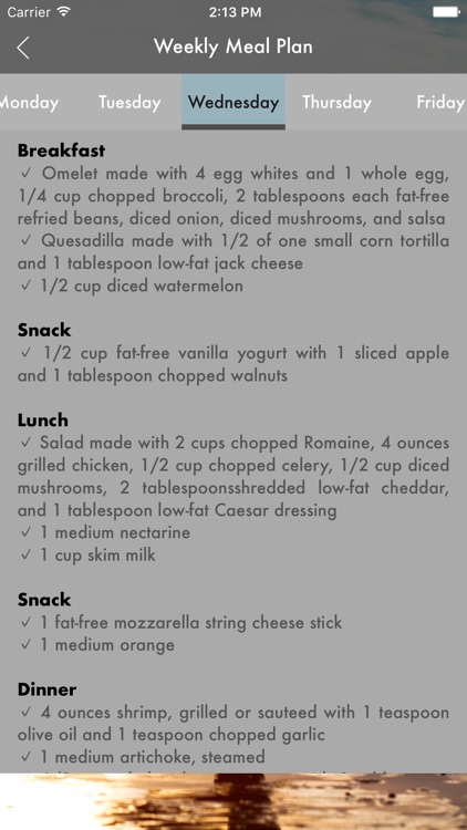 Diet Plan For Weight Loss