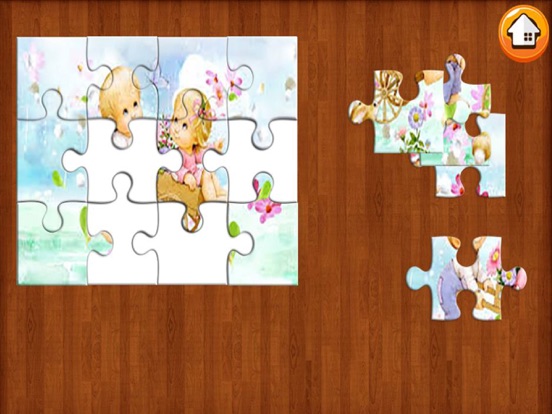 Jigsaw Education Kids Cartoons Puzzles-Free iPad screenshot