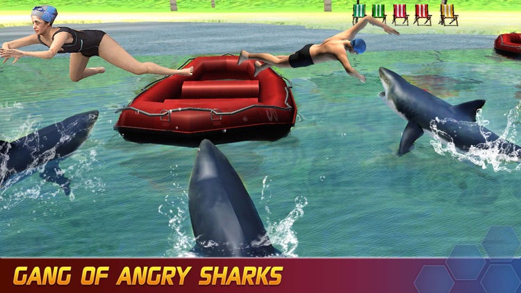 White Shark Simulator Games: Blue Whale Attack