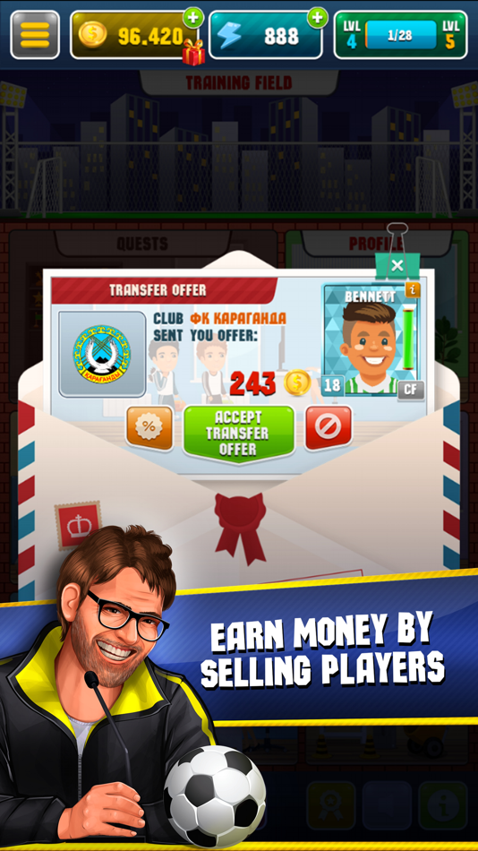 #4. Soccer Academy Simulator (iOS) 由: Appscraft