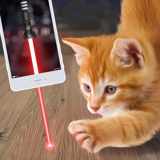 Laser Pointer For Cat - Lightsaber Simulator Prank iOS App