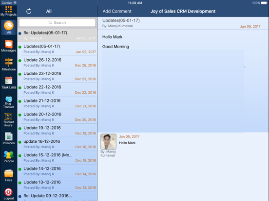 iDSProjects iPad screenshot