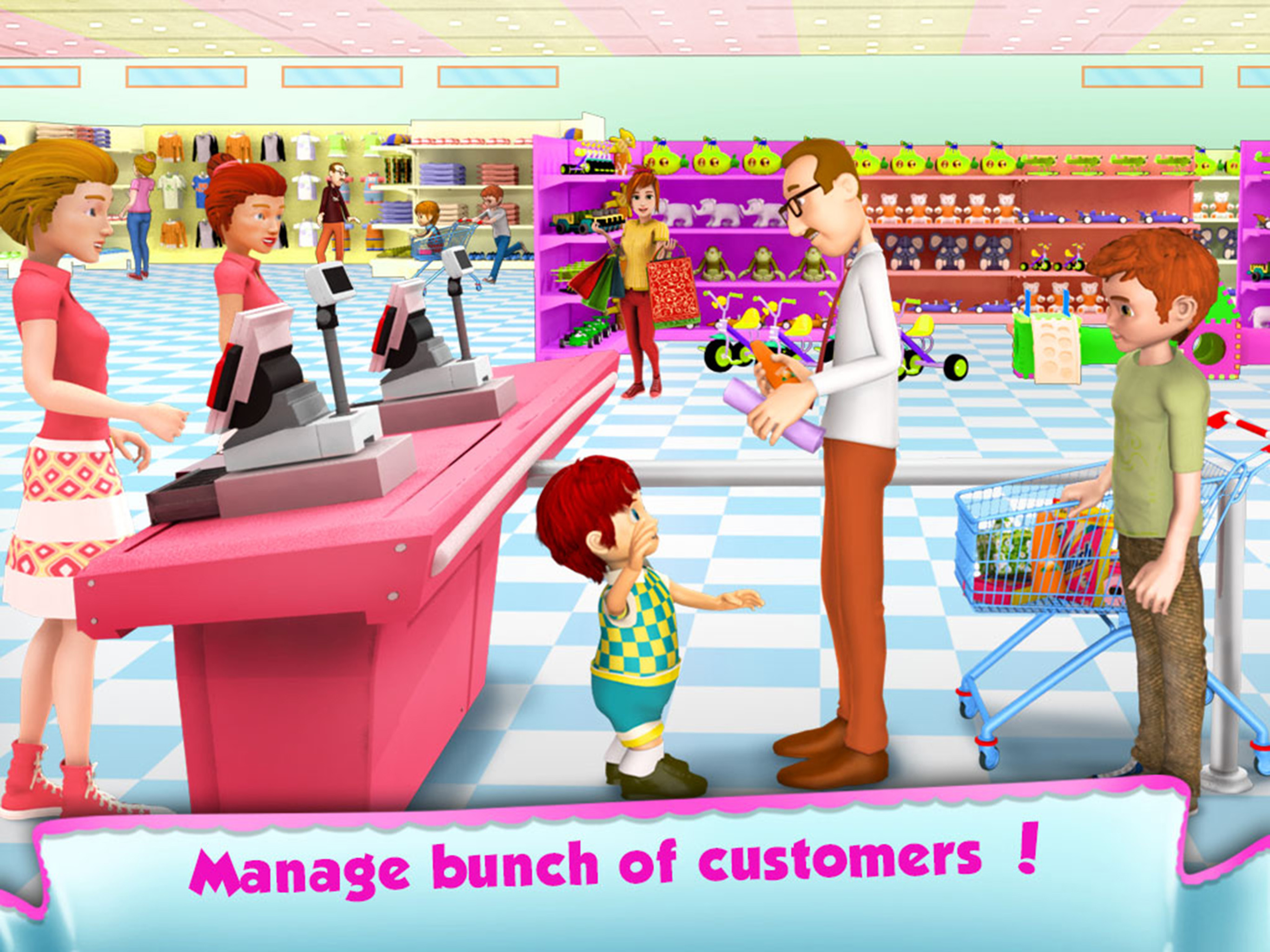 Baby Supermarket Manager - Time Management Game