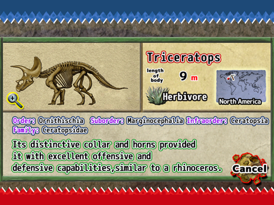 Dinosaur Puzzle iPad screenshot