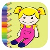 Coloring Book Doll Game For Kids Version