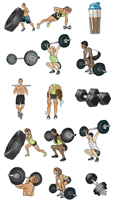 Crossfit & Weightlifting Stickers and Emojis Screenshot