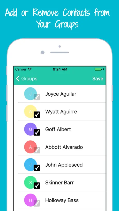 Contacts Group Texting & SMS Text Mass Messaging