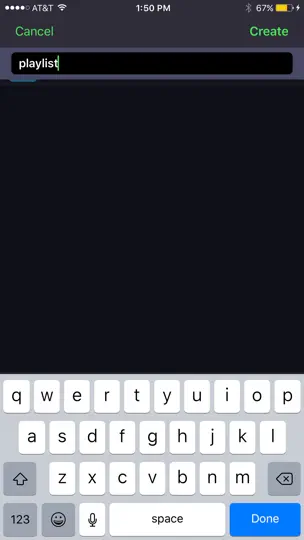 Captura de pantalla de Waver Cloud Music Player en iPhone 5