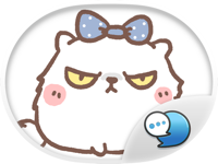 Moody the Angry Cat Stickers for iMessage Free