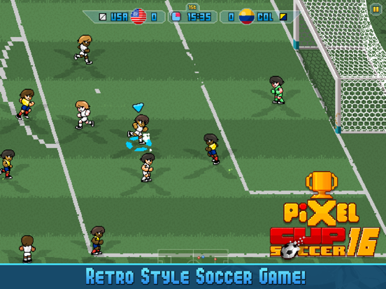 Pixel Cup Soccer 16 iPad app afbeelding 1