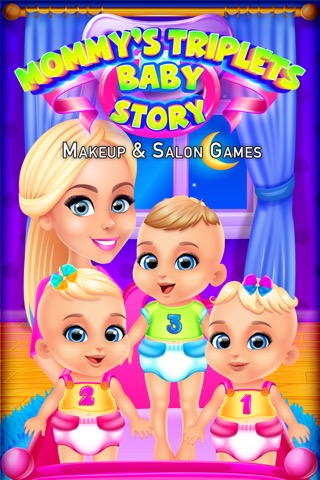 Mommy's Triplets Baby Story - Makeup & Salon Gamesのおすすめ画像1