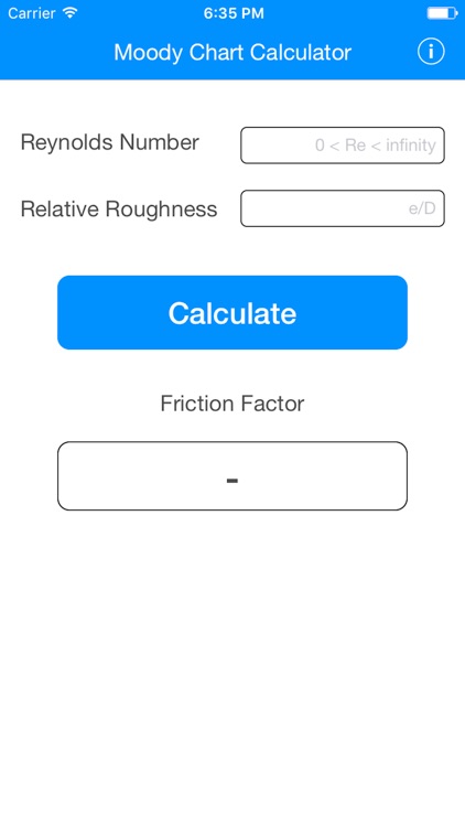 Moody Chart Calculator