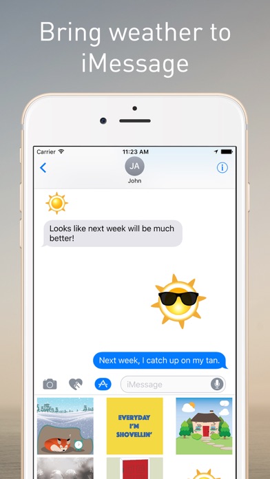 The Weather Network Stickers for iMessageのおすすめ画像3