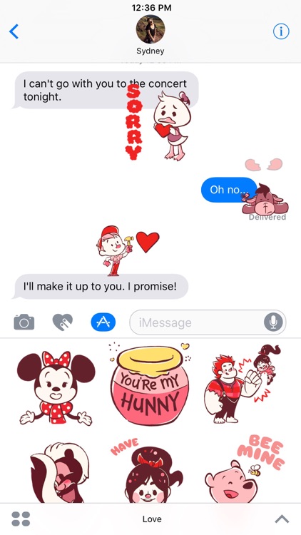 Disney Stickers: Love