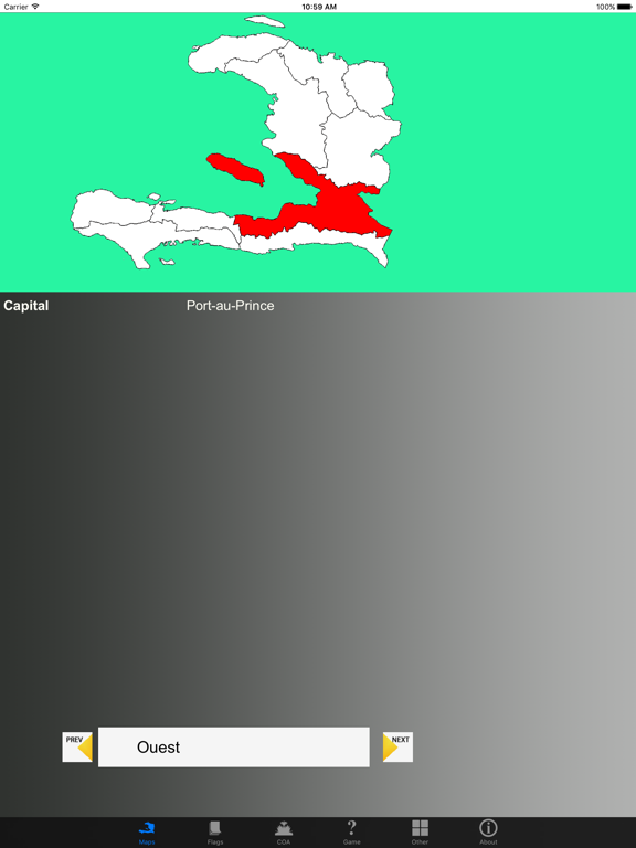 Screenshot #4 pour Haiti Department Maps and Capitals