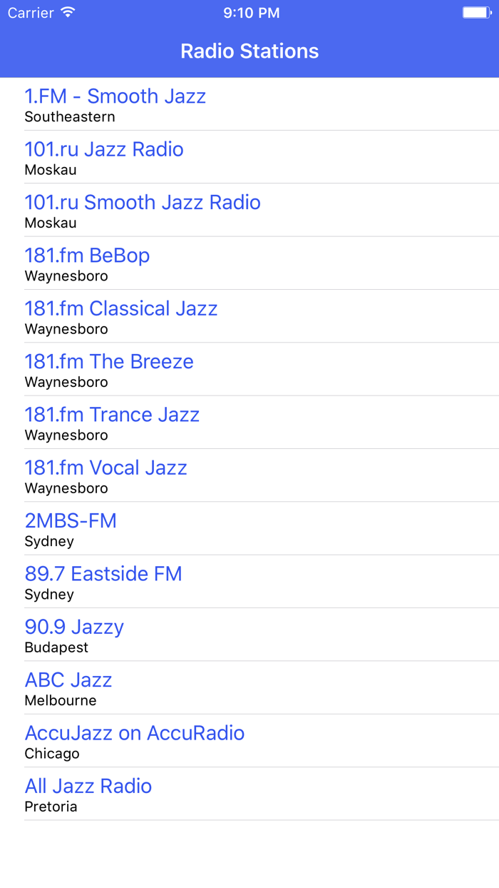 Radio Channel Jazz FM Online Streaming