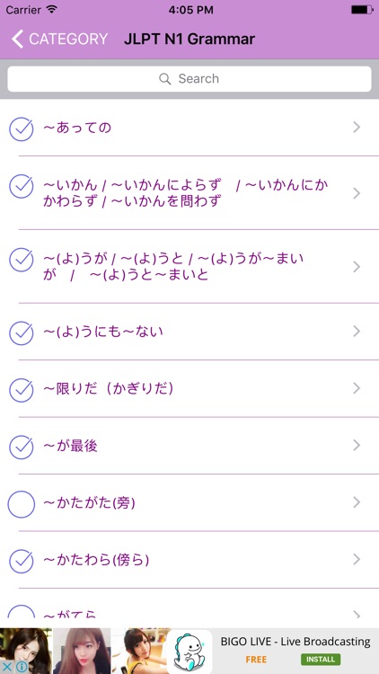 JLPT Grammar (N1,N2,N3,N4,N5) screenshot-3