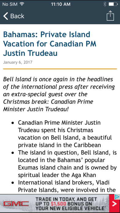 Screenshot #3 pour Private Island News