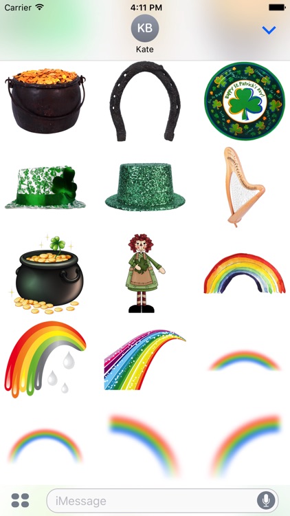 St. Patricks Stickers #1 for iMessage screenshot-4